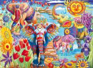 Elephants in the Garden - 2000 Teile Puzzle 