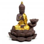 Buddha mit Lotus - Backflow Kegelhalter 