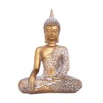 Lotus Buddha weiß-gold 