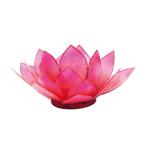 Großer Lotusblüten Teelichthalter einfärbig 