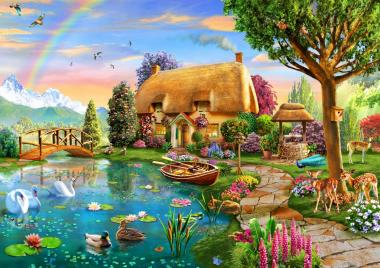 Lakeside Cottage - 1000 Teile Puzzle 