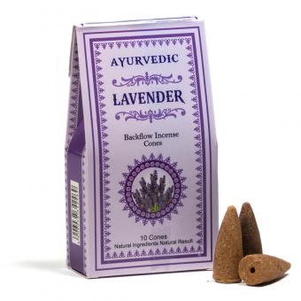 Ayurveda Lavendel Backflow Räucherkegel 