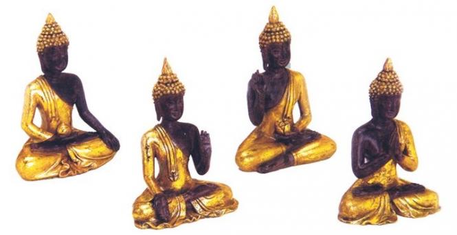 ***Buddha gold & schwarz 